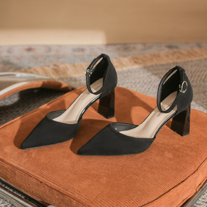 Zapatos de Tacón Alto con Punta en Pico y Correa en el Tobillo, Zapatos de Tacón Alto de Moda D'Orsay para Bodas y Fiestas - Product Image 4