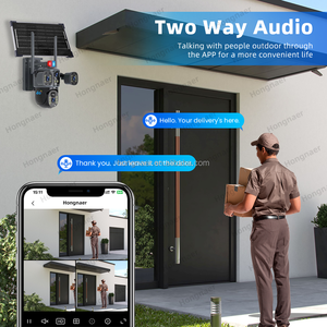 ホンナール 8MP 3ビデオデュアルレンズ ワイヤレスソーラーパワー監視カメラ V380 Pro 4K屋外セキュリティ4G SIMカードCCTV 4Gソーラーカメラ - Product Image 4