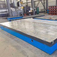Plateforme en fonte sur mesure de haute précision avec rainures en T, surface en fonte rainurée, plaque de surface en fonte et équipement