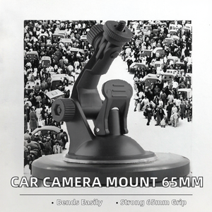 Soporte Universal Flexible y Portátil para Cámara de Coche con Ventosa de 65mm y Tornillo de 1/4'' de Material ABS para Smartphone, iPad y Escritorio - Product Image 5