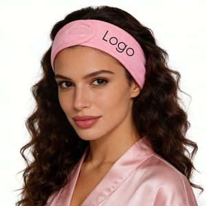 Bandeau de salon en microfibre absorbante, antidérapant, unisexe, pour le sport, le yoga, la beauté, le maquillage et les soins du visage, marque privée, vente en gros - Product Image 1