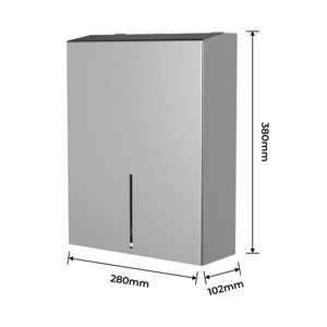 Porte-papier toilette automatique FANDA au design moderne # Acier inoxydable 304, finition brossée, montage mural, écologique, 2 packs, 1 an - Product Image 6