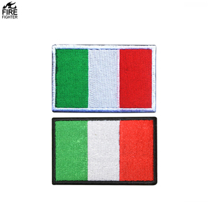Drapeau italien entièrement brodé fer à coudre sur emblème pour chemise chapeau autocollants tactique Italie drapeau patchs - Product Image 3