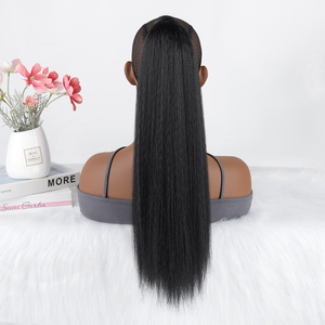 วิกผมหางม้าแบบพองฟูสำหรับผู้หญิงแอฟริกัน รุ่น <span class=keywords><strong>K888</strong></span> สีออมเบร ผมยาวหยิกแบบไหม YAKI หนานุ่ม ติดเวลโคร - Product Image 2