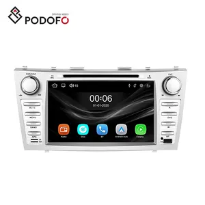 Podofo 8 ''lecteur DVD de voiture, Carplay Android Auto BT DVD RDS autoradios pour Toyota Camry 2006-2011