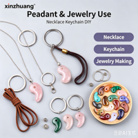 Perle Magatama en pierre semi-précieuse naturelle, 30 mm, perle Magatama en cristal percée pour la fabrication de bijoux, ornement de guérison des chakras, cadeau
