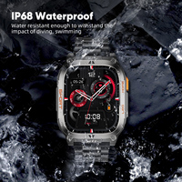 LIGE BWQX18 GPS linterna LED Smartwatch brújula Dial llamada Monitor de oxígeno en sangre intelecto batería de larga duración reloj inteligente Android