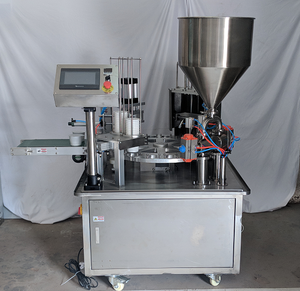 Machine de remplissage et de scellage rotative entièrement automatique pour <span class=keywords><strong>lait</strong></span>, sauce, yaourt et gelée de qualité alimentaire - Product Image 6