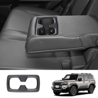 Cadre de porte-gobelet arrière en ABS pour Toyota Land Cruiser 250 LC250 Prado 2024 2025 2026, garniture de porte-gobelet de siège arrière, accessoires intérieurs
