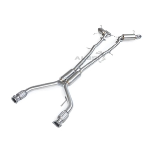 Tuyaux d'échappement sportifs de grand diamètre pour Nissan 370Z 3.7 2009-2018, système d'échappement SS304, silencieux modifié, ondes sonores de <span class=keywords><strong>voiture</strong></span> modifiées - Product Image 2