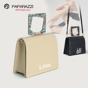 Paparazzi ZB568 Custom Pu Leather Hand Bags Ladies Fashion Crossbody Bag Luxury With Handle