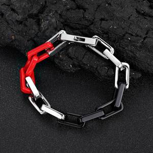 Vente en <span class=keywords><strong>gros</strong></span> de bijoux <span class=keywords><strong>rappeur</strong></span> hiphop pour hommes en acier inoxydable bracelet à chaîne carrée en or avec maillon cubain de 9mm d'épaisseur - Product Image 4