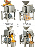 Industriële spiraaljuicer met grote capaciteit voor het maken van vers fruit- en groentesap met restenafschilfering.