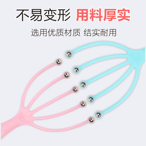 Head Massage Claw Pink And Blue Five Prong Scalp Massager For Relaxation And Itch Relief - Product Image 4