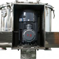 Équipement industriel de séparation solide-liquide, filtre centrifuge à panneaux en acier inoxydable, déshydrateur centrifuge