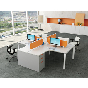 Escritorio de computadora de la tabla de la oficina de madera del escritorio moderno modular abierto del puesto de trabajo - Product Image 5