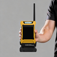 Radio de chantier extérieure SUNCHING IPX5 étanche, antichoc, portable, FM/numérique, avec horloge, en plastique durable pour chantier de construction