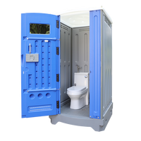 Toilettes portables modernes Toppla Salle de bain en plastique de camping mobile avec bloc de douche pour une utilisation en extérieur