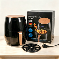 Penggorengan Udara Digital Touch 6L 900/1400W Pesanan Grosir OEM Kustomisasi Pabrik Kustomisasi Warna dan Kemasan