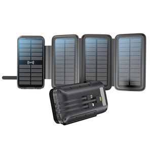 <span class=keywords><strong>2025</strong></span>年OEM 20000mAh大容量高速充電ポータブルワイヤレス充電器内蔵ケーブルソーラーパワーバンク - Product Image 5