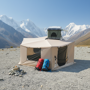 Vente flash : <span class=keywords><strong>auvent</strong></span> latéral de voiture en aluminium à 270 degrés, imperméable, protection UV, pare-soleil pour camion 4x4, fourgonnette, camping en plein air - Product Image 5