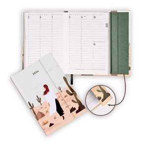 Cuaderno planificador personalizado, diario de impresión, <span class=keywords><strong>agenda</strong></span> con cubierta magnética para 2025 2026 - Product Image 1