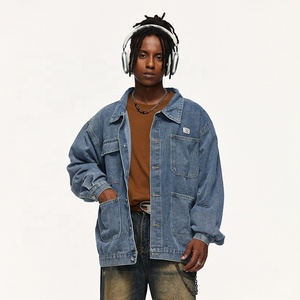 INFLATION OEM Vente en gros Veste jean en coton de haute qualité pour hommes Veste denim pour hommes avec impression personnalisée - Product Image 2