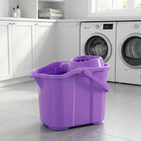 Secchio per Mop con Ruote, Secchio in Plastica per Pulizia Pavimenti, Strumento Portatile per Pulizie Domestiche, Fornitura all'Ingrosso