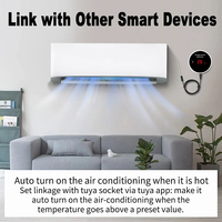 Capteur de température intelligent WiFi Tuya avec sonde externe, alerte par application, thermomètre