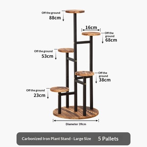 Support de pot de <span class=keywords><strong>fleurs</strong></span> créatif multi-niveaux en fer forgé pour salon, balcon, usage intérieur, design minimaliste moderne, plantes <span class=keywords><strong>grimpantes</strong></span> - Product Image 6