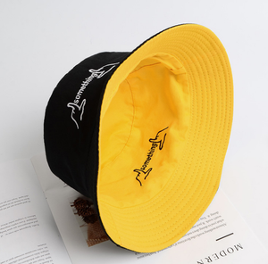 Nouveau chapeau de pêcheur réversible unisexe à la mode minimaliste en plein air casual voyage brodé soleil seau chapeau - Product Image 5