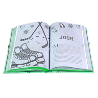 Impression de livres reliés en usine, offset personnalisé, plaque de cuivre couchée, estampage à chaud, bords pulvérisés, impression sur papier et carton