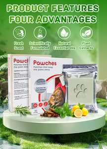 Patchs Répulsifs pour Chats avec Logo Personnalisé, <span class=keywords><strong>Huile</strong></span> <span class=keywords><strong>Essentielle</strong></span> Naturelle, Autocollants Dissuasifs pour Empêcher les Chats de Se Coller aux Meubles et aux Canapés - Product Image 5