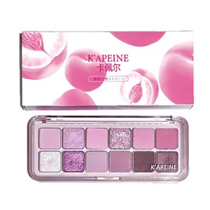 Palette de fards <span class=keywords><strong>à</strong></span> paupières 12 couleurs aux paillettes mates et scintillantes, finition chic et audacieuse rose pitaya, style occidental - Product Image 5