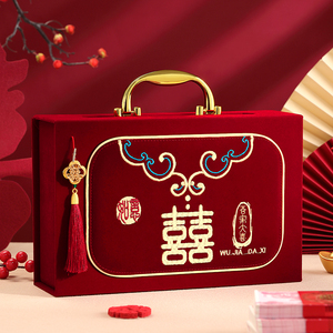 订婚婚礼嫁妆钱箱高档结婚用品嫁妆盒 - Product Image 3