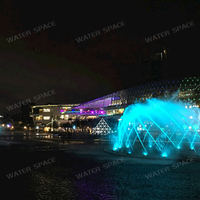Fuente de Agua Musical para Exteriores con Luces LED RGB y Acero Inoxidable, Diseño Nuevo, Venta al Por Mayor