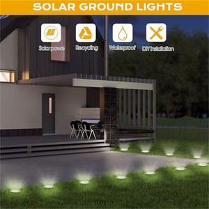Luz de pavimento solar para exteriores, lámpara de luz Led impermeable, Patio, entrada, paso, pasarela, disco de césped, camino de tierra, luz de jardín - Product Image 3