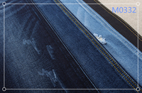 Tissu denim 11 oz en coton biologique écologique, filé en chaîne et en trame, haute teneur en élasthanne, pour jeans