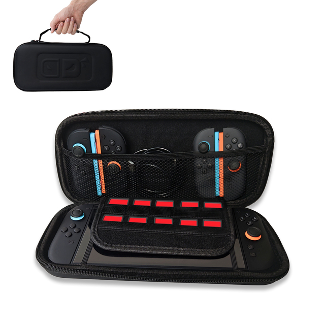 GAMINJA Switch 2 Accessories Portable Hard Shell Switch 2 Storage Eva Bag Oled Case Mario for Nintendo
