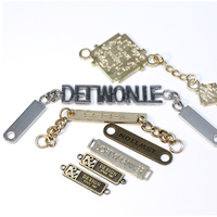 Étiquette métallique personnalisée gravée et embossée pour jeans, vêtements, sacs à main, sacs, vêtements de marque, logo