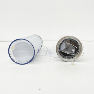 Entrepôt USA bricolage 20oz boule à neige sublimation gobelet droit maigre storyboard pré-percé tasses à <span class=keywords><strong>café</strong></span> tasses avec poignée - Product Image 6