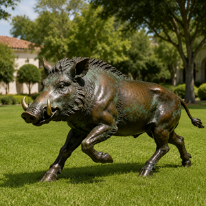 Bronze-Wildschwein-Skulptur, Feingussverfahren, Tierstatue, Lebensgroß, Geeignet für Luxuswohnungen und Städtische Außenparks - Product Image 2