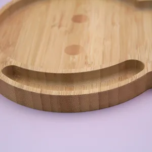 2022 Hot Sales High Quality Wooden Animal Shape Kid Fruit Food Serving Tray