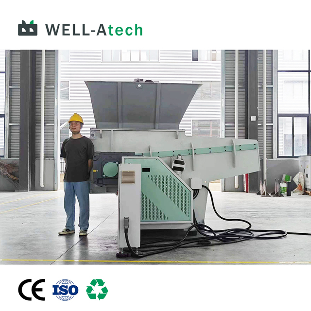 Single Shaft Shredder for Electronic Waste Cables and Metal Scraps