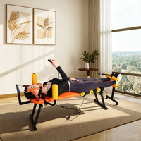 Lit de traction électrique intelligent pour la colonne vertébrale, équipement de fitness à domicile, machine de stretching chiropratique cervicale et lombaire pour le dos, appareil de croissance