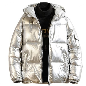 Chaqueta Acolchada con Capucha, Brillante y Térmica, de Poliéster, con Logotipo Personalizado al por Mayor, Unisex, para Hombre y Mujer, Tallas Grandes - Product Image 3