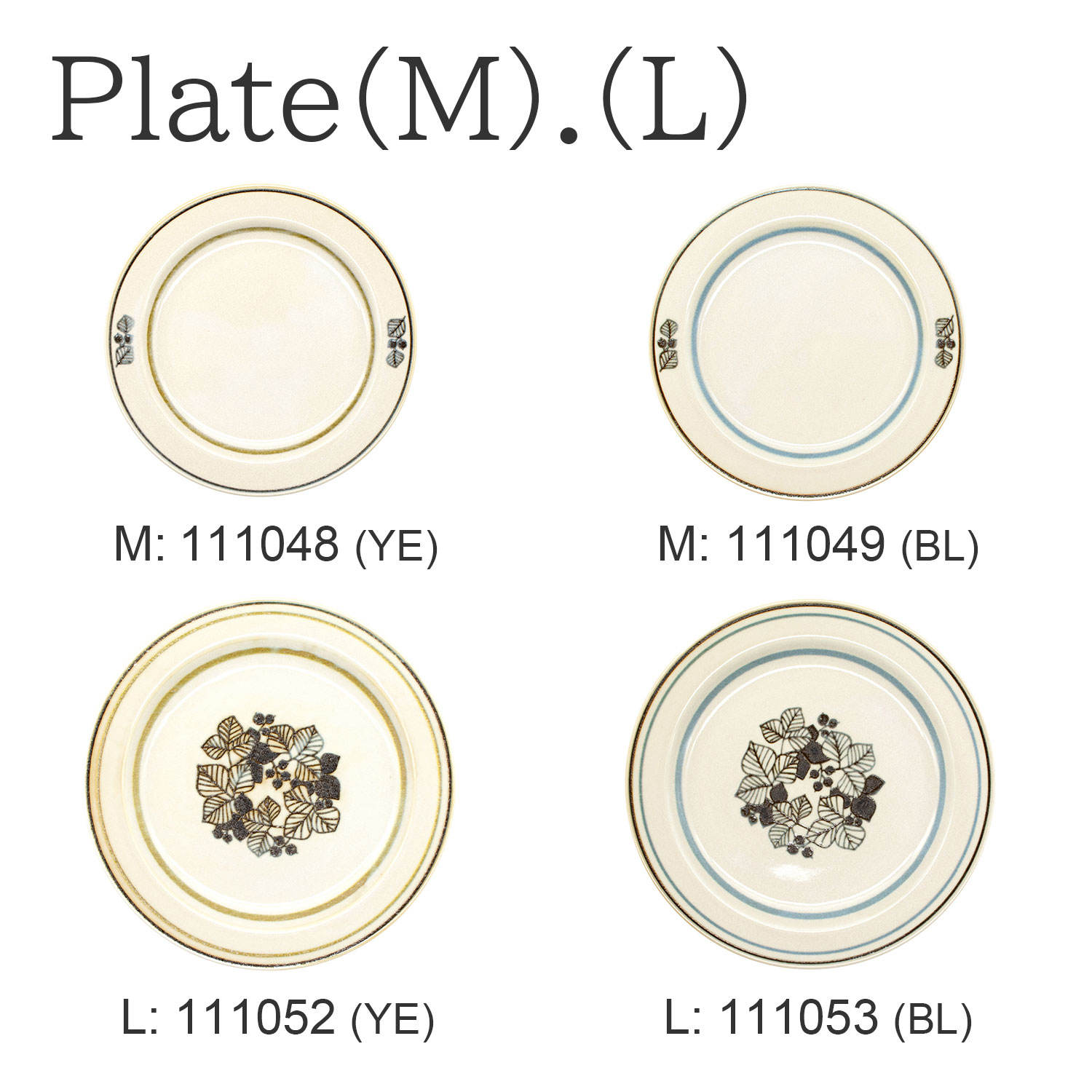Plate (M)(L)