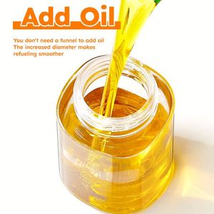 Wholesale Cooking Salad BBQ Air Fryer Use <b>200ml</b> Atomization Olive Oil Dispenser <b>Bottle</b> 6.8oz Sprayer Glass Oil Spray <b>Bottle</b> - Product Image 5