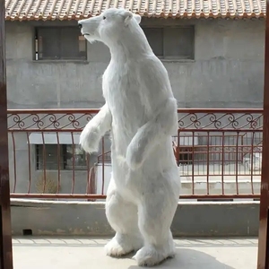 Ours polaire de noël grandeur nature jouets en peluche Statue Osos Polares De Navidad pour décorations de noël en plein air <span class=keywords><strong>2023</strong></span> - Product Image 4