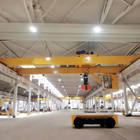 Grúa Puente Inteligente Totalmente Automática de Viga Simple y Doble 1t-50t con Motor PLC, EOT sin Operador y Planificación de Rutas por IA para Taller